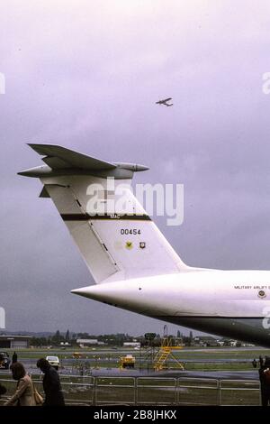 Eine LOCKHEED C-5A GALAXY auf der Farnborough Air Show im Jahr 1974 Stockfoto