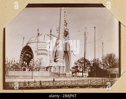 Album der Universalausstellung von 1900. Anonyme Des Vorderen Tores. Album de l'Exposition universelle de 1900. Porte Monumentale. 1900. Musée des Beaux-Arts de la Ville de Paris, Petit Palais. Stockfoto