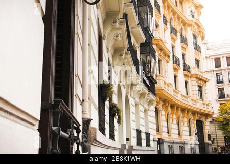 Luxushäuser in der Innenstadt Stockfoto