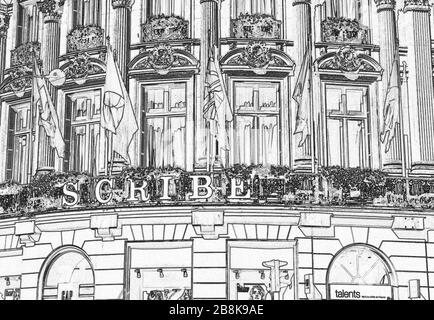 Sofitel Le Scribe Paris Opéra, Paris, Frankreich Stockfoto