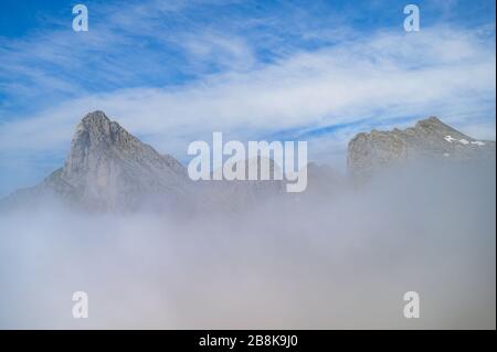 Berühmte Felsenberge in Asturien, Spanien, Europa Stockfoto