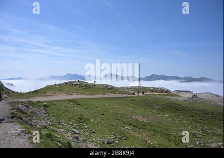 Berühmte Felsenberge in Asturien, Spanien, Europa Stockfoto