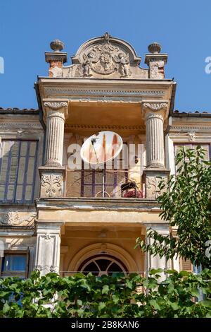 Traditionelles Haus in Kastoria, Griechenland, Balkan, Osteuropa Stockfoto