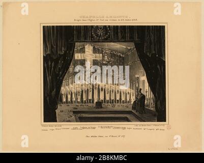 Chapelle Ardente / in der Pauluskirche für die Opfer vom 28. Juli 1835 errichtet. (TI) Stockfoto