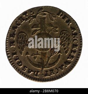 Ludwig XVI., König von Frankreich (174-173), 1730-1 Anonyme. Monnaie de Louis XVI, roi de France (174-173), 1730-17. Laiton. Paris, musée Carnavalet. Stockfoto