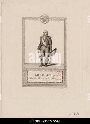 Ludwig XVIII., König von Frankreich und Navarra. (IT) Stockfoto