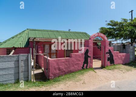 Zwelihle, Hermanus, Westkappo, Südafrika. Dezember 2019. Wohnungen in der Gemeinde Zschweihle in Hermanus, Westkappland, Südafrika. Stockfoto