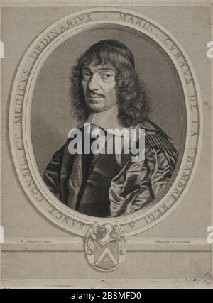 Cureau SAILOR DES HAUSES Robert Nanteuil (1623-1678). 'Marin Cureau de la Chambre'. Tiefdruck. Paris, musée Carnavalet. Stockfoto