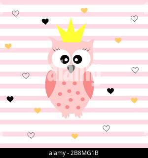 Vektor-Poster zur Darstellung von Eulencooiles Stock Vektor