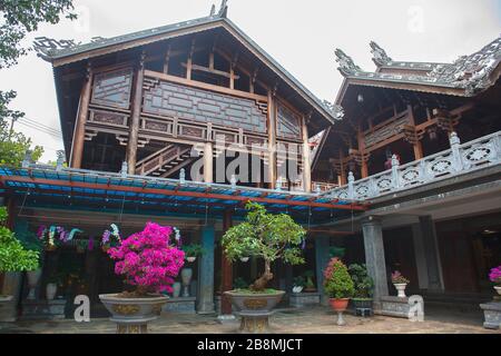 Khai Doan Pagoda King ehrte Pagode, das historische Relikt in Buon Ma Thuot, Dak Lak, Vietnam Stockfoto