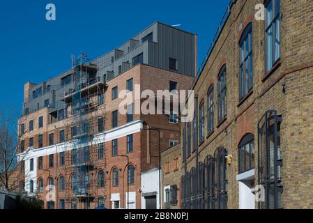 Renovierung der Stanley House Studios, Stanley Gardens, Acton, London, W3 Stockfoto