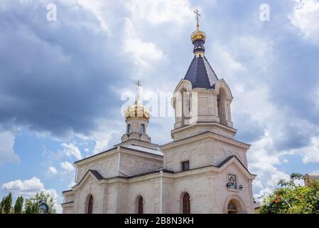 Kloster in Orheiul Vechi - historischer und archäologischer Komplex Orhei in Trebujeni über dem Fluss Raut, Moldawien Stockfoto