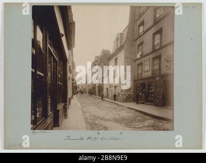 Gebäude, 73 und 75 Lapwing Street, Paris (7. Arr.) Immeubles, 73 et 75 rue Vanneau, Paris (VIIème arr.), 1898. Union Photographique Française. Paris, musée Carnavalet. Stockfoto