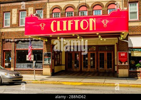 Huntingdon Kinos Clifton 5, 717 Washington Street, Huntingdon, PA Stockfoto