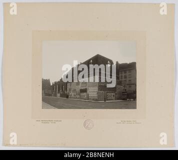 Abriss des Anhangs zum Hotel-Dieu, Paris (vierter arr.) Démolition de l'annektieren de l'Hôtel-Dieu, Paris (IVème arr.). Im Jahr 1909 (Janvier). Union Photographique Française. Paris, musée Carnavalet. Stockfoto