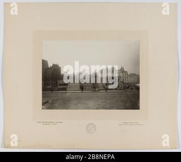 Abriss des Anhangs zum Hotel-Dieu, Paris (vierter arr.) Démolition de l'annektieren de l'Hôtel-Dieu, Paris (IVème arr.). Im Jahr 1909 (Janvier). Union Photographique Française. Paris, musée Carnavalet. Stockfoto