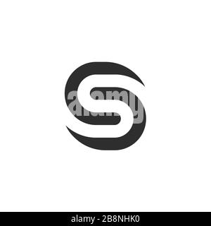 Letter S Logo Konzept, Anfangsbuchstabe S Graphic Logo Vorlage, Vector Flat Icon. Stock Vektor