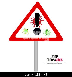 Pandemie-Stopp-Roman Coronavirus Outbreak Covid 19 2019-nCoV-Symptome in Wuhan China Stock Vektor