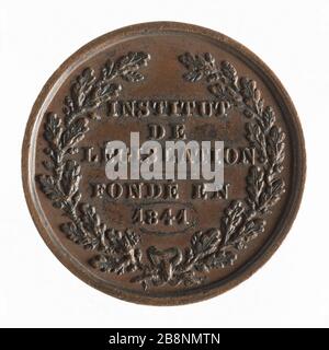 Institut für Gesetzgebung nach dem Institut de législation, après,  ,  , ab dem Jahr 1841. Cuivre. 1841-1841. Paris, musée Carnavalet. Stockfoto