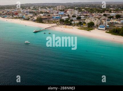 Barbados ist eine ostkaribische Insel und eine unabhängige britische Commonwealth-Nation. Stockfoto