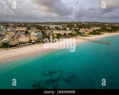 Barbados ist eine ostkaribische Insel und eine unabhängige britische Commonwealth-Nation. Stockfoto