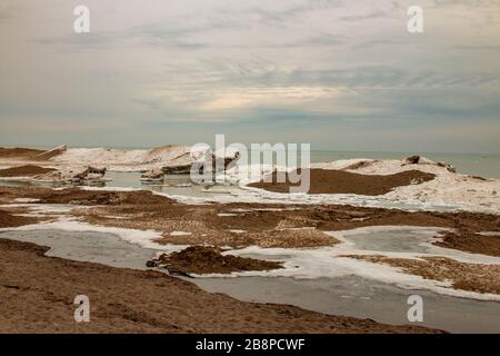 Kincardine Strand während der Wintersaison in Kanada Stockfoto