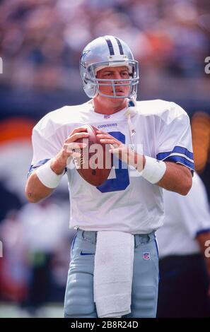 Troy Aikman von den Dallas Cowboys Stockfoto