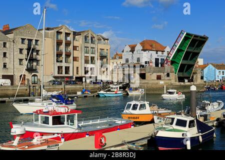 Town Bridge, Weymouth, Dorset, England, Großbritannien Stockfoto