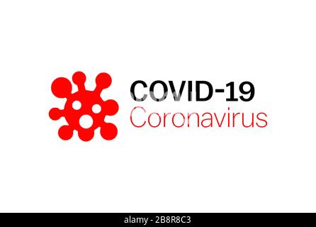 Brasilien. März 2020. In dieser Abbildung ist ein Covid-19 Coronavirus Konzept Beschriftung Typografie Design Logo. Die Weltgesundheitsorganisation (WHO) führte einen neuen offiziellen Namen für Coronavirus mit dem Namen COVID-19 ein. Credit: SOPA Images Limited/Alamy Live News Stockfoto