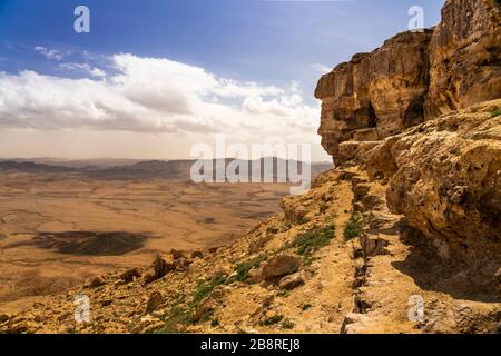 Mitzpe Ramon Lookout in der Negev-Wüste, Israel, Naher Osten. Stockfoto