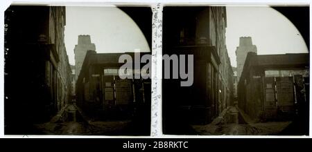 RUE DE LA REYnie, SAINT-MARTIN, 4. BEZIRK Rue de la Reynie, Rue Saint-Martin, 4 ème. Bezirk, 4. Bezirk, Bezirk Rue de la Reynie, Rue Saint-Martin. 1935. Photographie anonyme. Paris, musée Carnavalet. Stockfoto