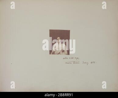 ALBUM ALLIX, 1855-1860, MADAME ADELE HUGO TEIGER ADELE HUGO MARINE TERRACE JERSEY, das Album Allix, 1855-1860, Madame Adèle Hugo signée Adèle Hugo, Marine Terrace, Jersey, das Jahr 1856. Photographie de Auguste Vacquerie et Charles Hugo. Paris, Maison de Victor Hugo. Stockfoto