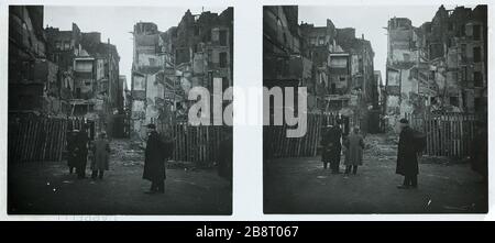 SIMON STREET-LE-FRANC STREET BREAKER MICHE, 4. BEZIRK Rue Simon-Le-Franc, Rue Brise-Miche, 4. ème-Bezirk. 1926. Photographie anonyme. Paris, musée Carnavalet. Stockfoto