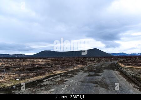 Hverfjall Stockfoto