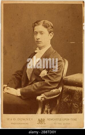 Porträt von Bonaparte (Eugene Louis Jean Joseph), 1856-1879, Crown Prince Downey, William. "Portrait de Bonaparte (Eugène, Louis, Jean, Joseph), 1856-1879, Fürst impérial". Tirage sur Papier Albuminé. Paris, musée Carnavalet. Stockfoto