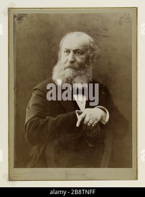 PORTRÄT VON CHARLES-FRANCOIS Gounot, KOMPONIST, MUSIKER FRENCH Portrait de Charles-François Gounod (1818-1893), Compositeur, Musicien français. Photographie de Pierre Petit (1832-1909). Paris, musée Carnavalet. Stockfoto