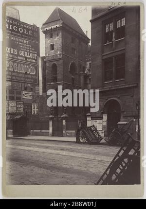 Turm von John furchtlos. Tour John the Fearless, 2. Bezirk, Paris. Tour Jean-sans-Peur, Paris (IIème arr.). Photographie anonyme. Paris, musée Carnavalet. Stockfoto