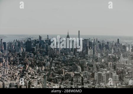 Skyline von Manhattan Stockfoto