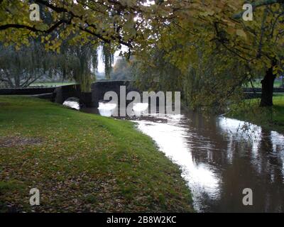 2020 überflutet Anstey, leicestershire, Großbritannien Stockfoto