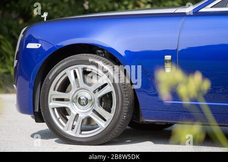 A Rolls Royce Ghost Series 2 aus dem Jahr 2014. Stockfoto