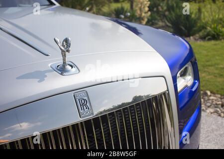 A Rolls Royce Ghost Series 2 aus dem Jahr 2014. Stockfoto