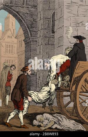 GROSSE PLAGE LONDONS 1665. Rauchen wurde als Schutz für Sie gedacht. Stockfoto