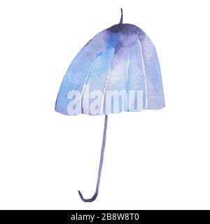 Aquarell Illustration von Regenschirm nahtlose Muster für Design, Hintergrund, Textil, Web Site. Niedliche Wasser Farbe Textur. Vintage in Pink, Grün, Blau Stockfoto
