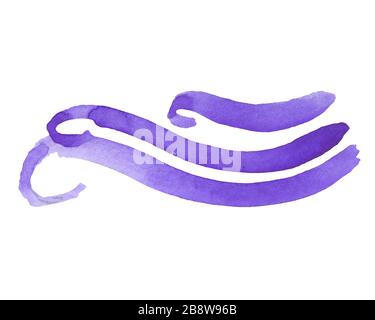 Illustration der Reihe von Welle Symbol auf isolierten weißen Hintergrund weihnachten, Hintergrund, Geschäft, Strand, Logo, Mode, Design, abstrakt, Hand, Symbol Stockfoto