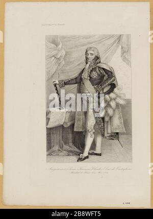 Augereau (Pierre-François-Charles) Herzog von Castiglione/Marschall von Frankreich am 19. Mai, 1804. Stockfoto