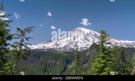 Ein Nachmittagschuss von MT rainier im us-Bundesstaat washington Stockfoto