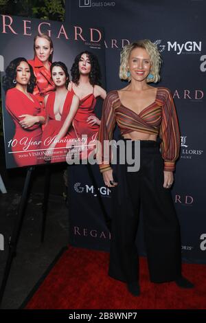 Das 10-jährige Jubiläum des "Regard Magazine", das Frauen im Film und Fernsehen im Sofitel Hotel Los Angeles in Beverly Hills am 20. Februar 2020 feiert: Nicky Whelan Where: Los Angeles, Kalifornien, Vereinigte Staaten When: 21. Februar 2020 Credit: Sheri Determan/WENN.com Stockfoto