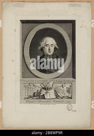 Claude Fauchet Bischof von Calvados/Abgeordneter der Nationalversammlung im Jahr 1791 Stockfoto