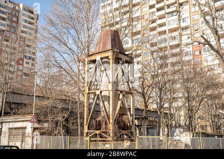 Sofie - 29. Februar 2020: Straße der Hauptstadt Bulgariens Stockfoto