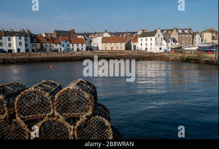 St Monans Hafen, Fife, Schottland Stockfoto